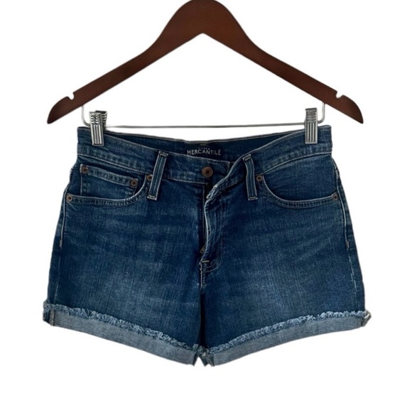 J Crew Medium Wash Mercantile Denim Shorts Size 27 - Picture 3 of 7